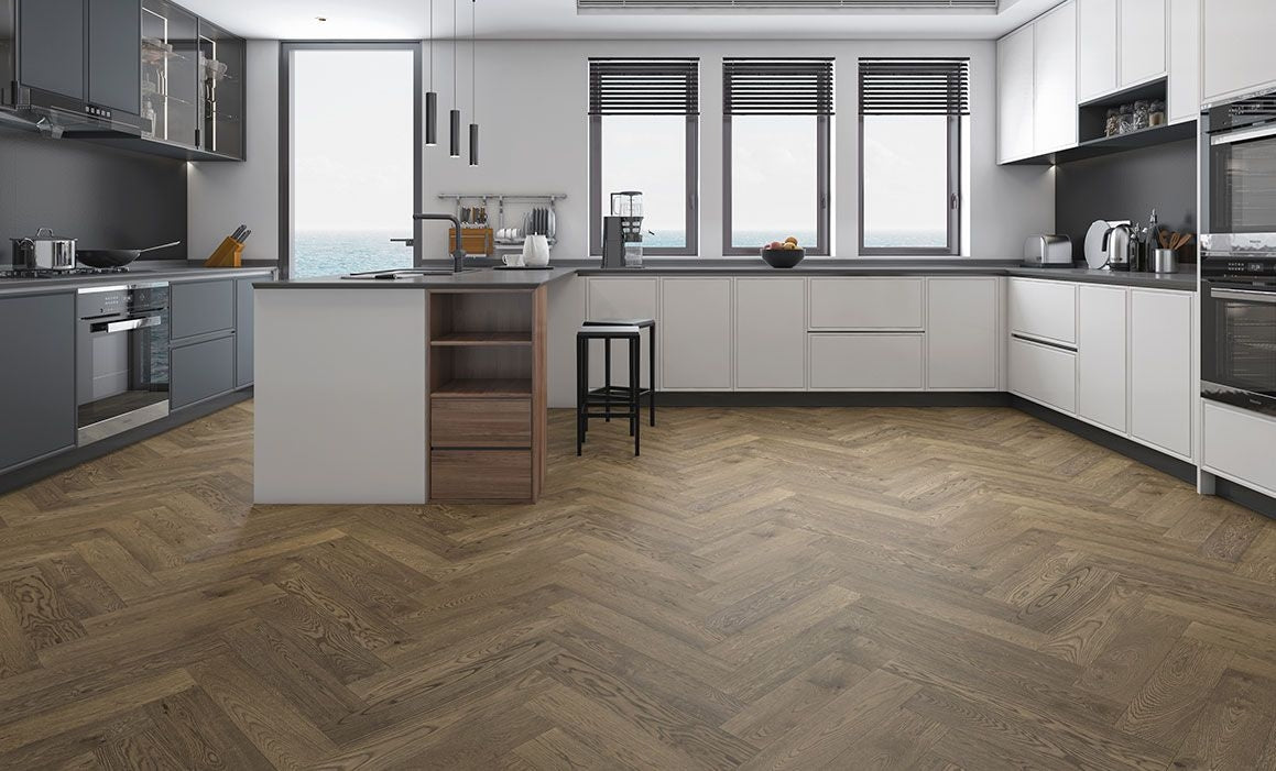 Parisien Grey 14.5mm Parquetry Flooring