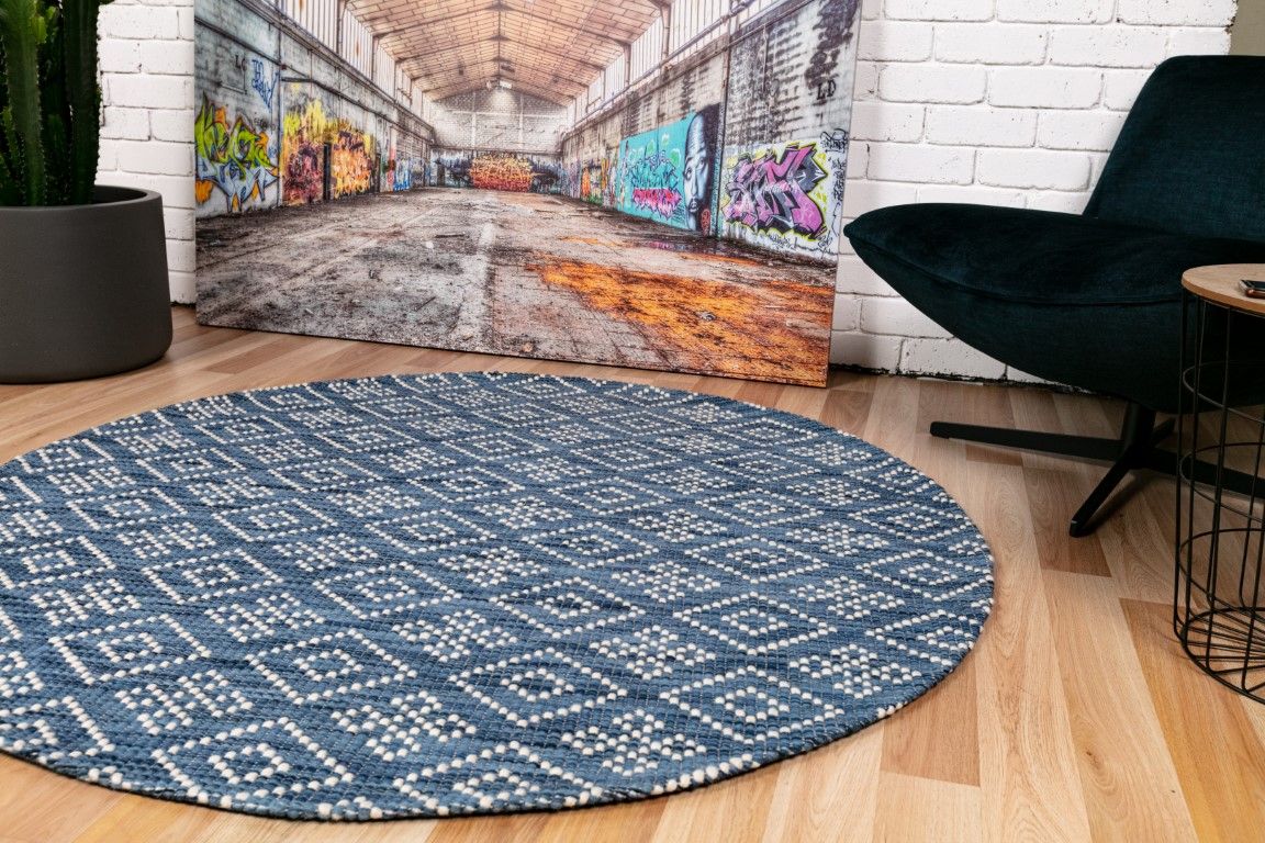 Bellevue Wool Rug - Blue 510
