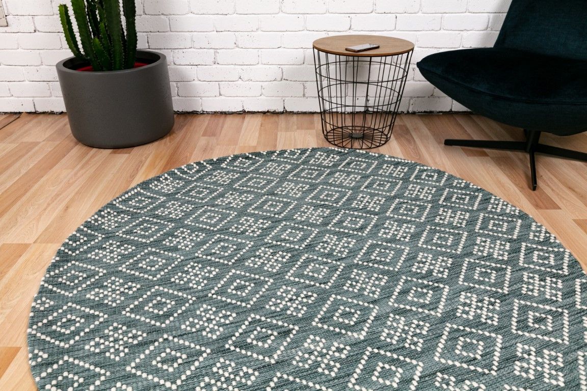 Bellevue Wool Rug - Teal 510