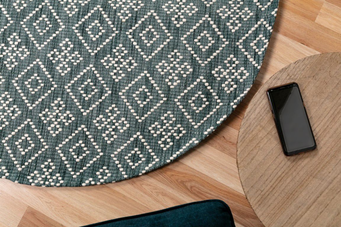 Bellevue Wool Rug - Teal 510