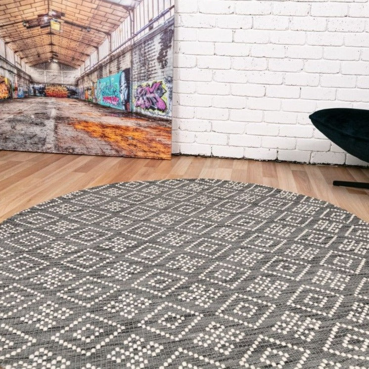 Bellevue Wool Rug - Grey 510