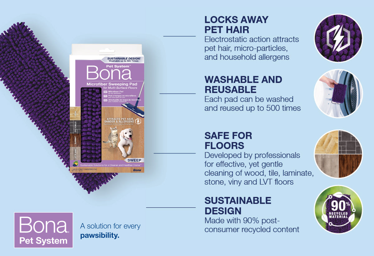 Bona Pet Timber Floor Cleaner 1L Spray Bottle