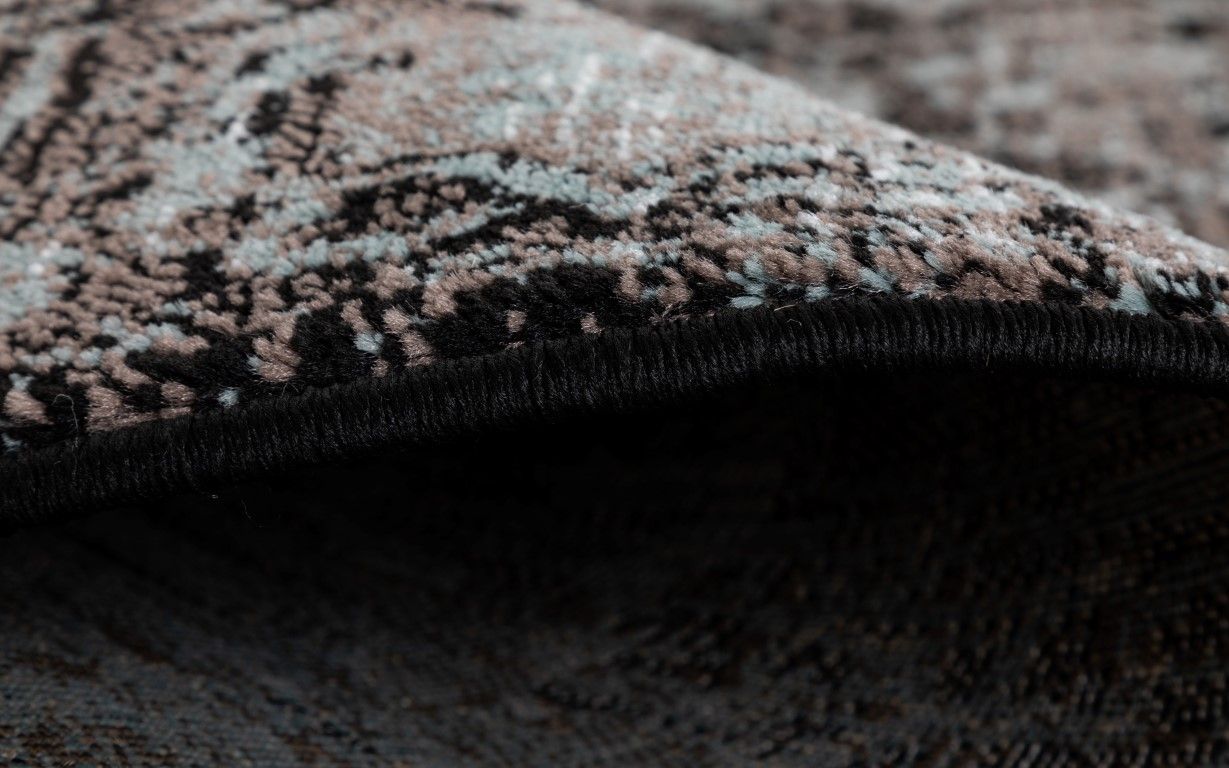 Raffia Rug - Black 7444