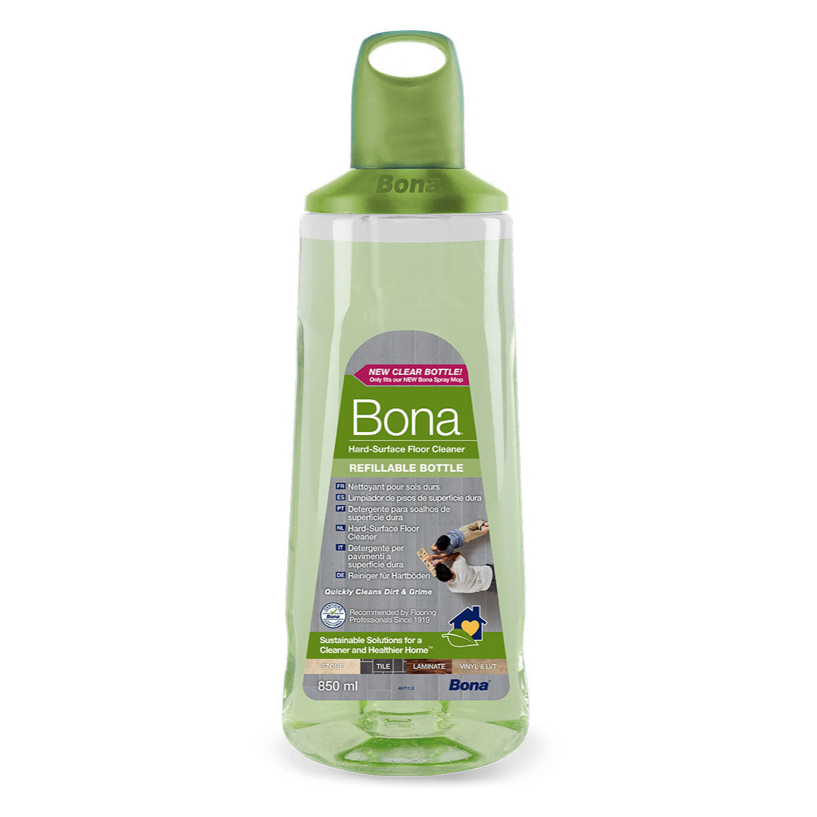 Bona Hard Surfaces Floor Cleaner 850ml Refill For Current Mop