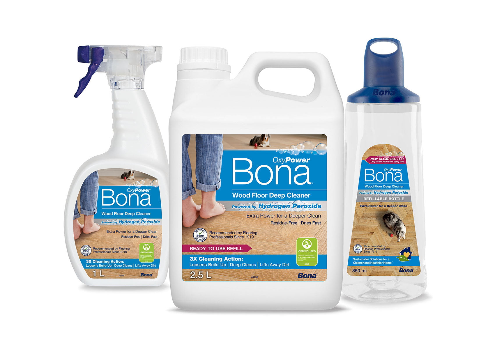 Bona Oxy Power Timber Deep Clean 850ml Refill