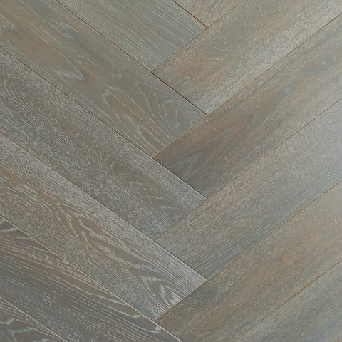 Alps Grey 14mm Herringbone Flooring