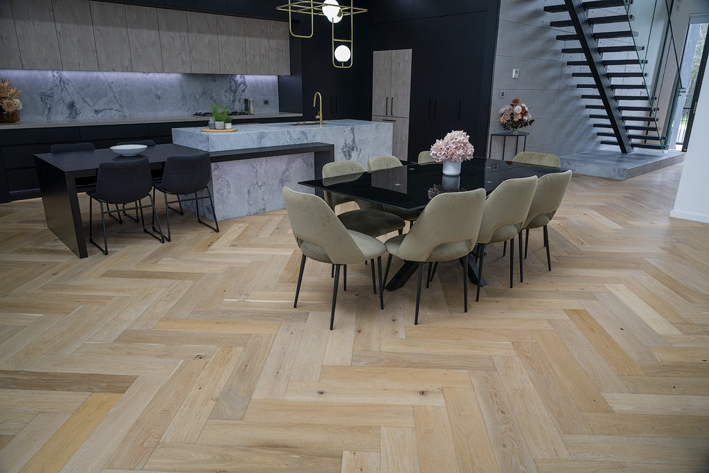 Champagne Gold 14.5mm Parquetry Flooring