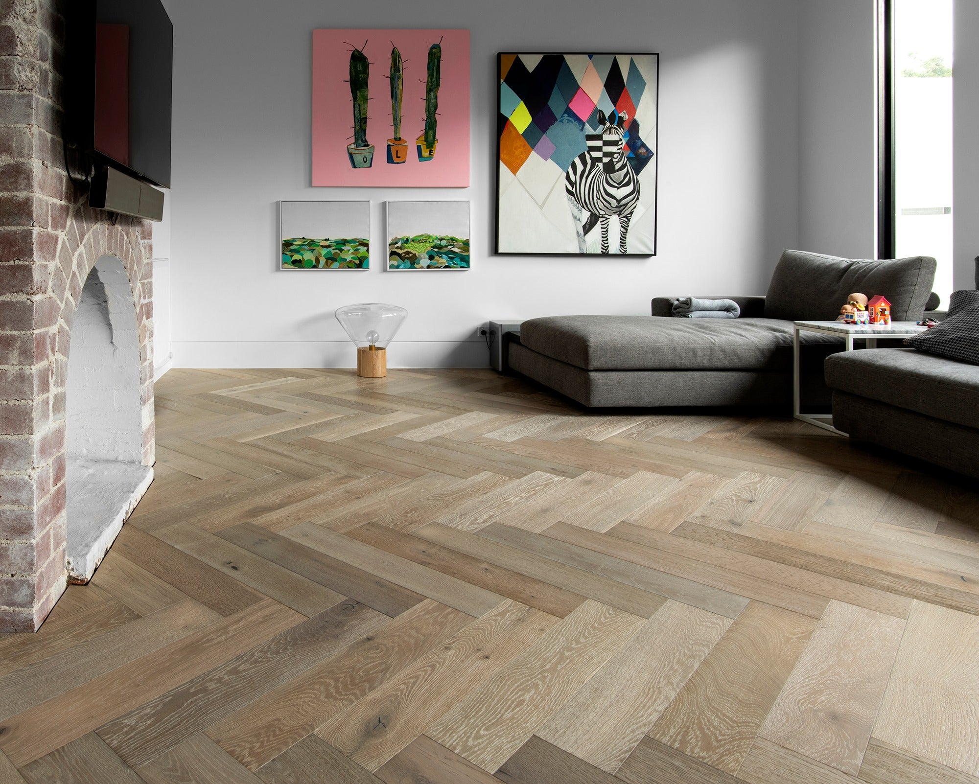 Champagne Gold 14.5mm Parquetry Flooring