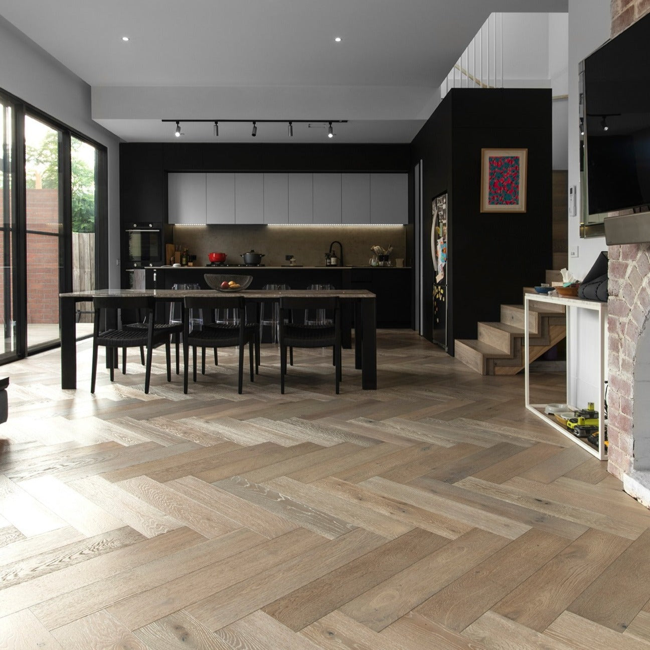 Champagne Gold 14.5mm Parquetry Flooring