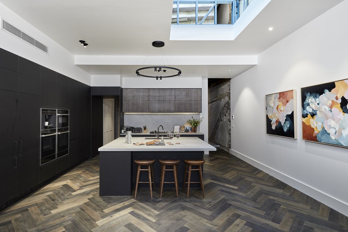 Ash Grey 15mm Herringbone Flooring