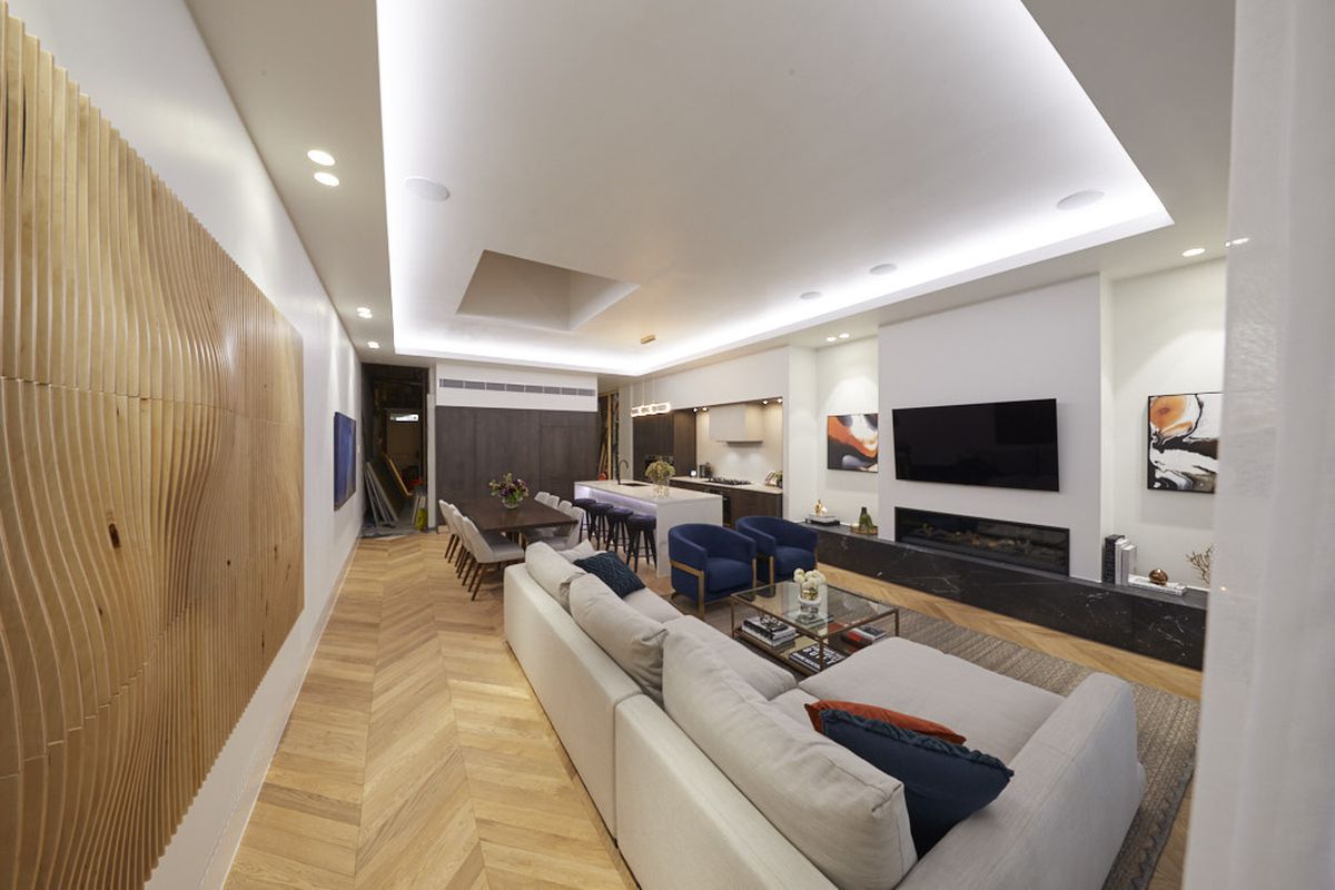 Champagne 21mm Chevron Flooring