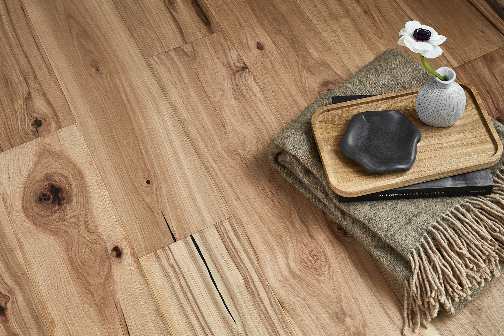 Rustic Natural 14mm American Hickory Flooring