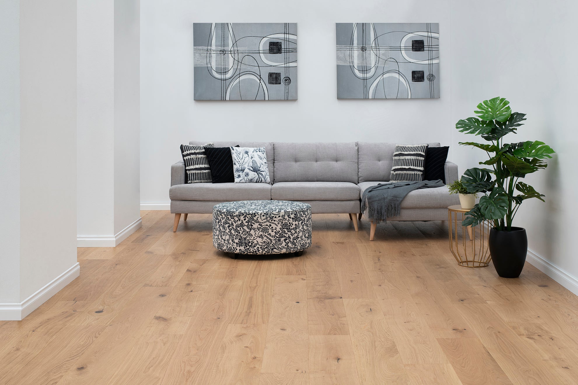 Natural Oak 14.5mm Parquetry Flooring
