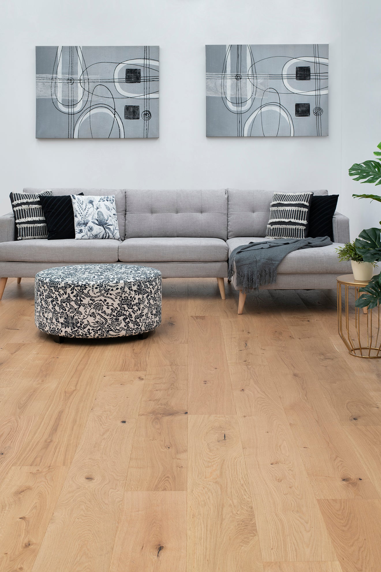 Natural Oak 14.5mm Parquetry Flooring