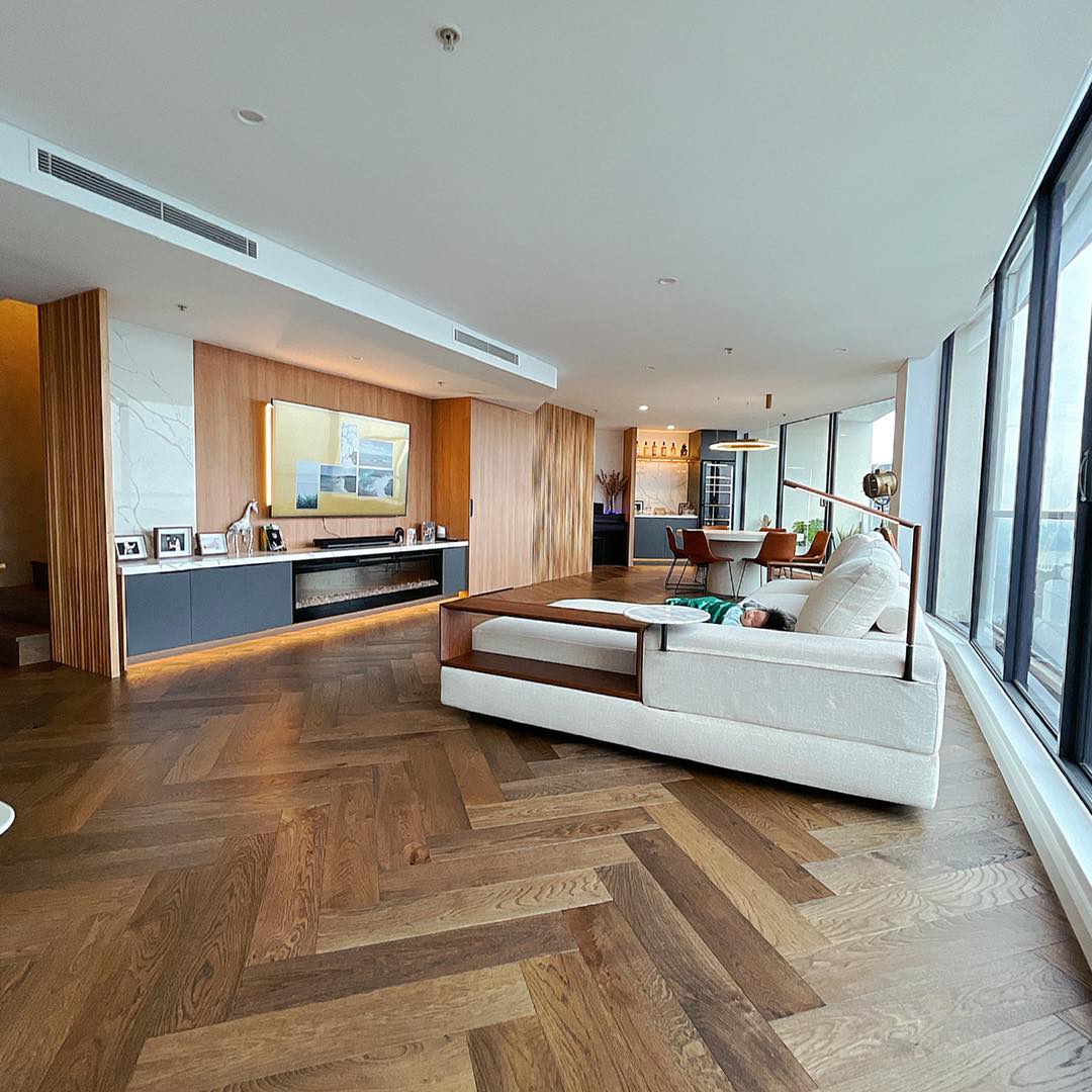 Parisien Grey 14.5mm Parquetry Flooring