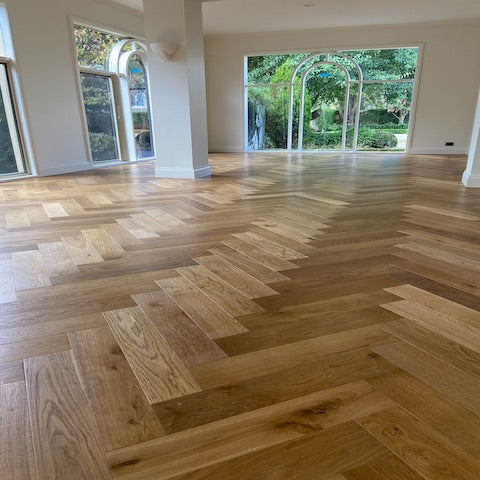 Cognac 15mm Herringbone Flooring
