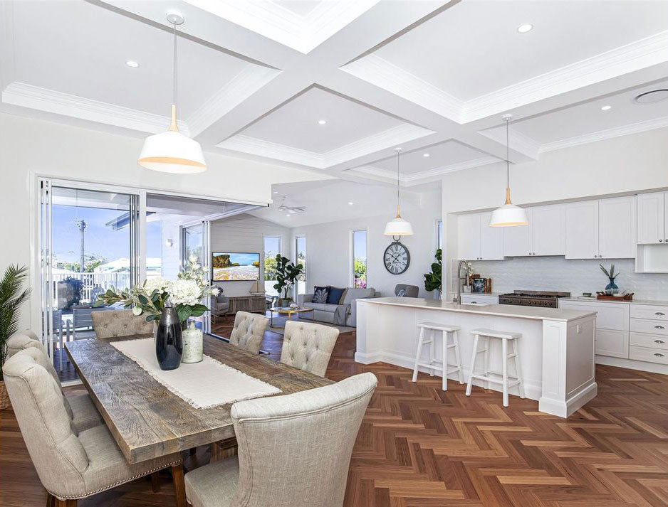 Spotted Gum 14.5mm Herringbone Flooring